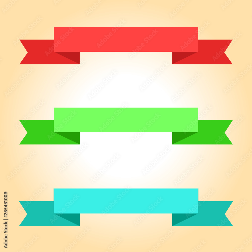 Ribbon banners set Ribbon banners set