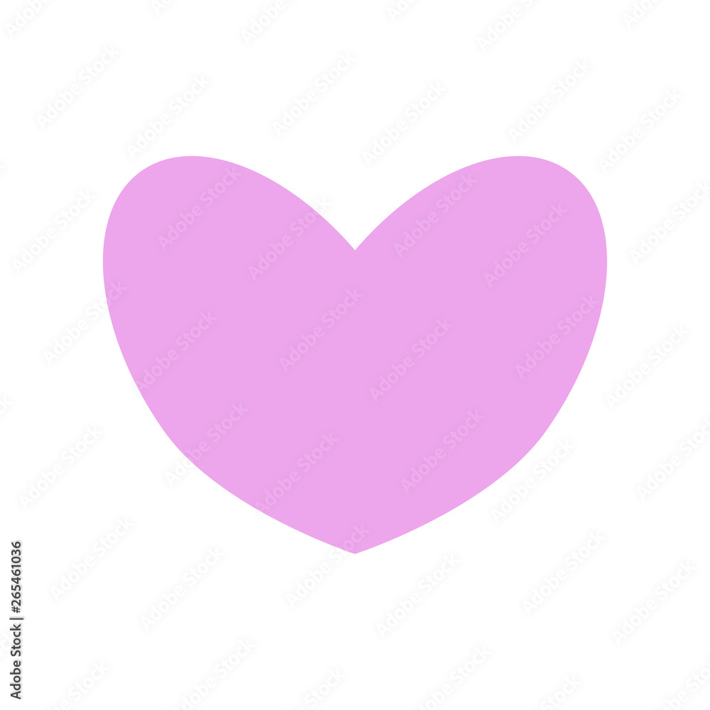 heart design icon flat