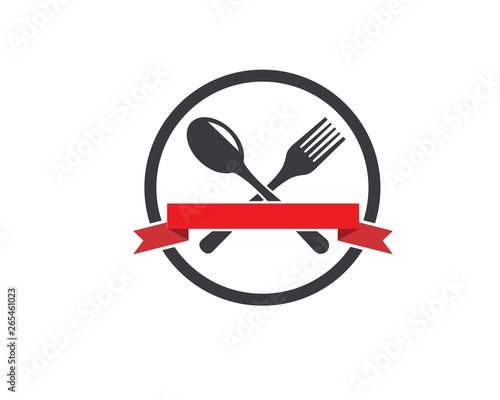 fork,spoon logo vector illustration photo