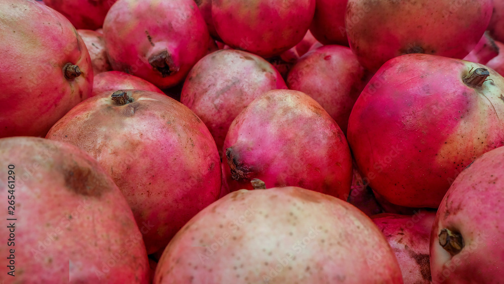 many pomegranate, pomegranate background. many pomegranate, pomegranate background.