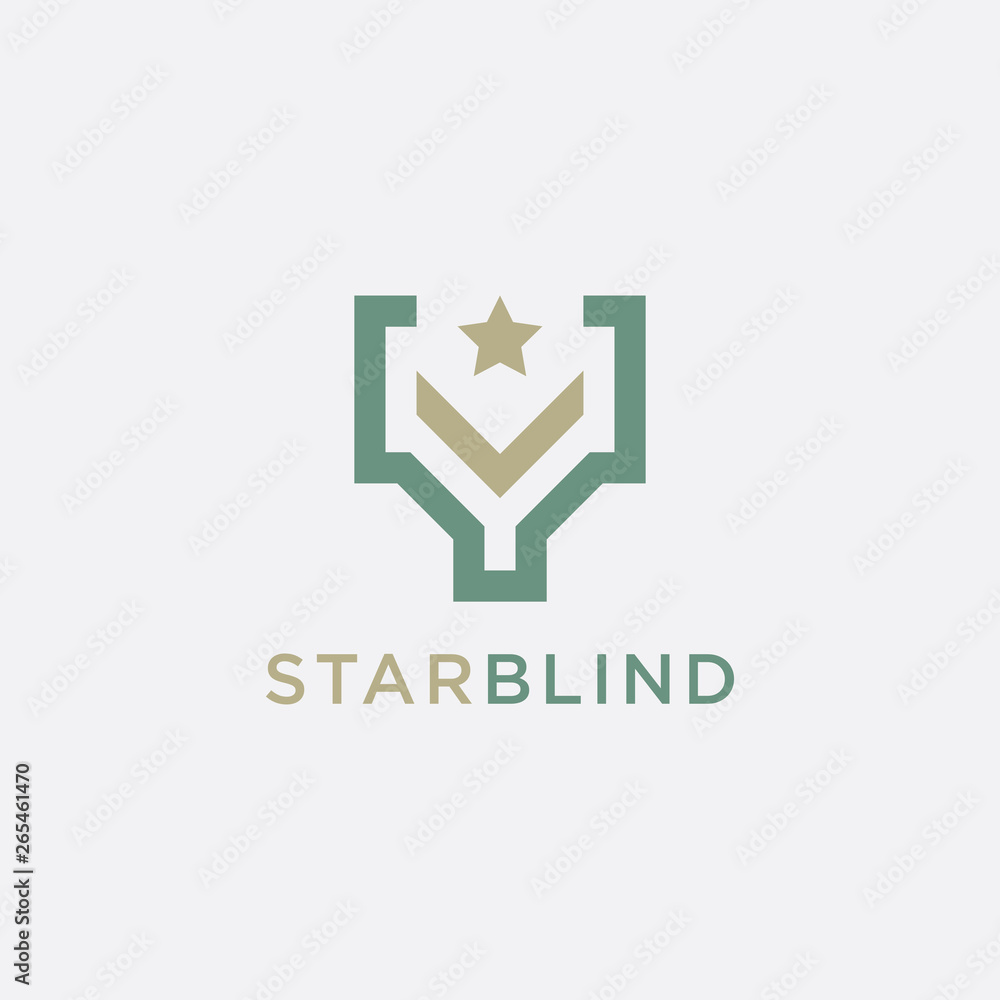 Obraz premium Creative Letter Y Star Logo - Vector logo template