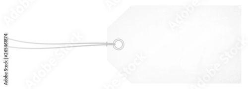 Etikett Horizontal Kratzer Weiß