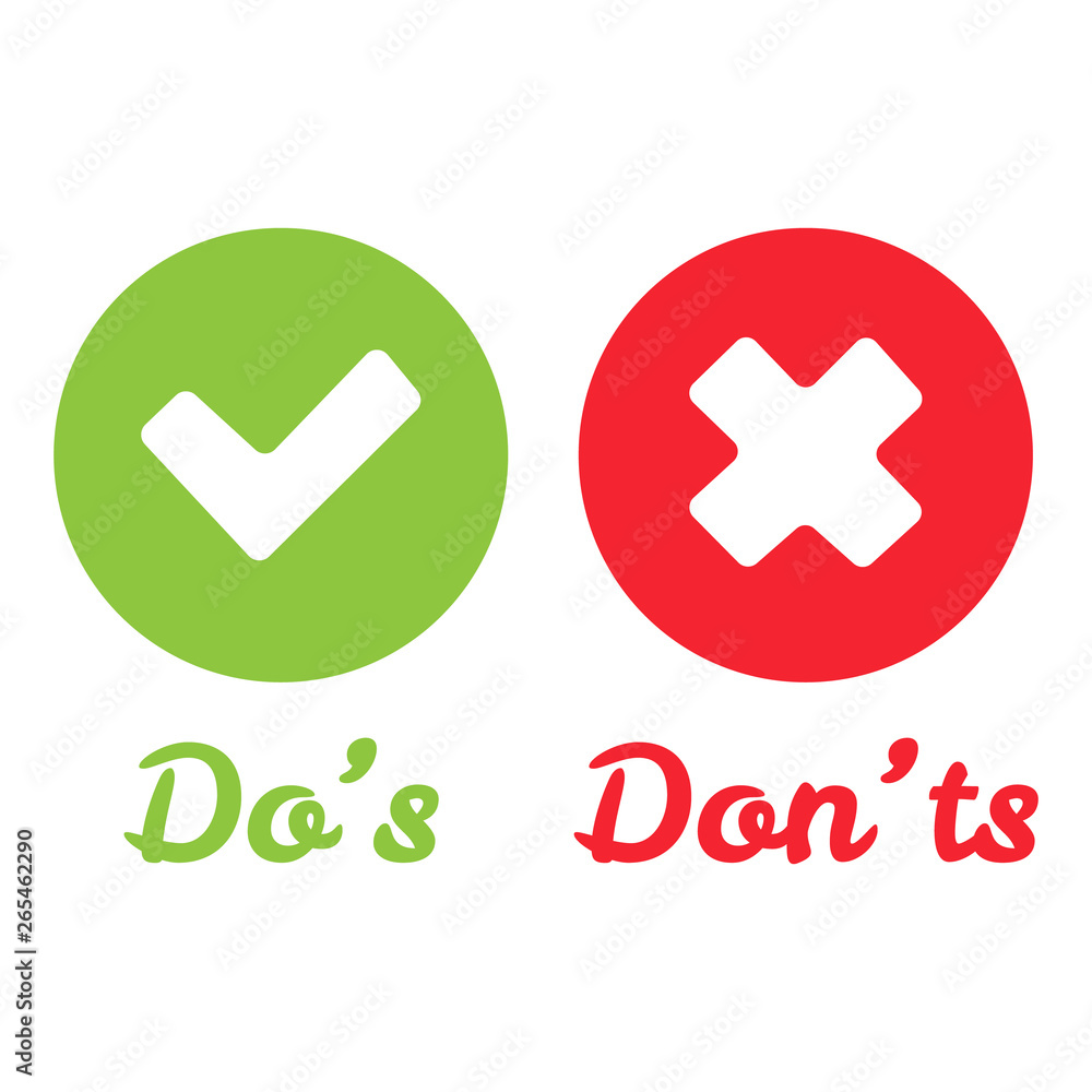 Speech bubble like dos and donts. Flat simple trend modern logotype graphic design. Speech bubble like dos and donts. Flat simple trend modern logotype graphic design.