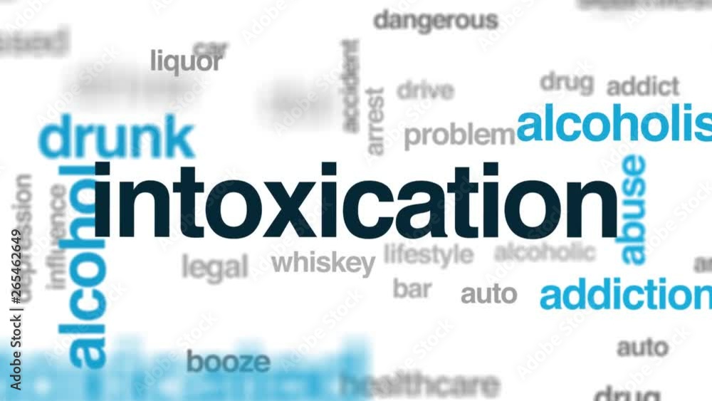 Intoxication animated word cloud. Kinetic typography. Intoxication animated word cloud. Kinetic typography.