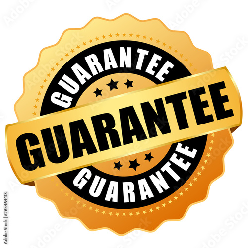 Guarantee gold vector icon