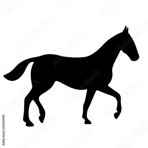 Horse silhouette vector icon