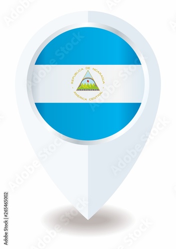 Free Download Flag of Nicaragua, Republic of Nicaragua. Template for award design, an official document with the flag of Nicaragua and other uses. Bright, colorful vector illustration. - GFXLoad