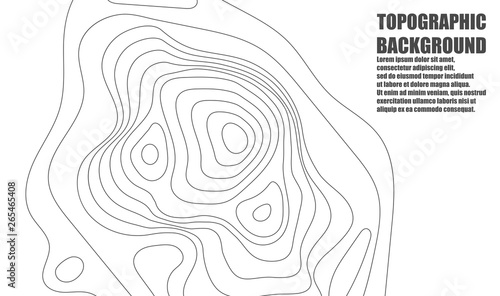 Topographic map contour background. Topo map with elevation. Contour map vector. Geographic World Topography map grid abstract vector illustration .