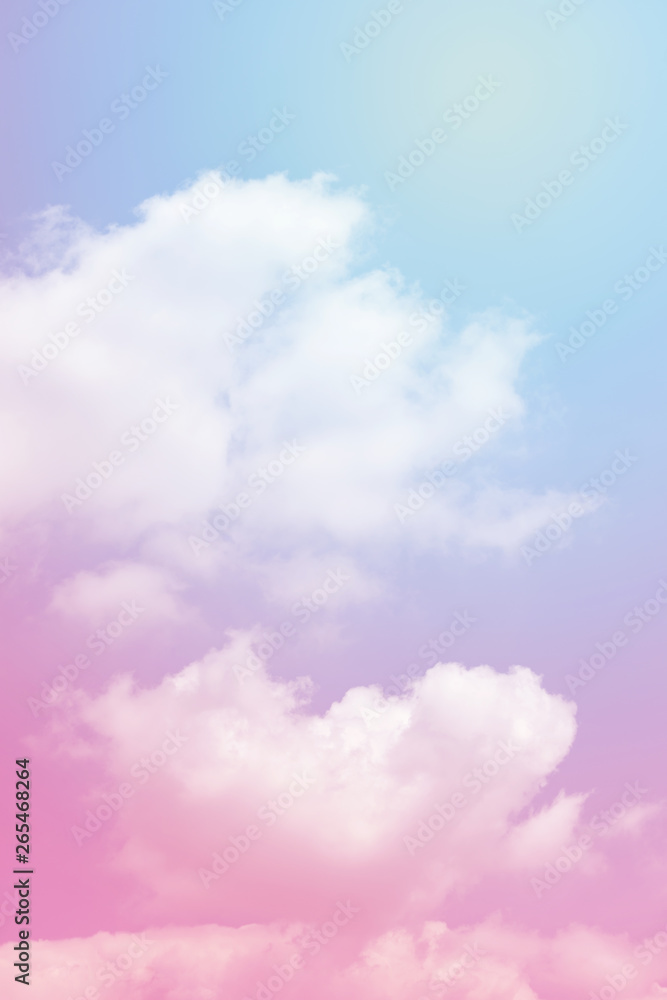 cloud background with a pastel colour