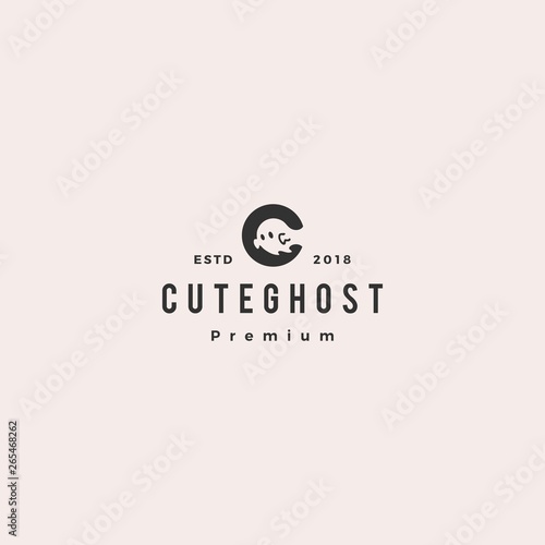 ghost logo vector icon illustration