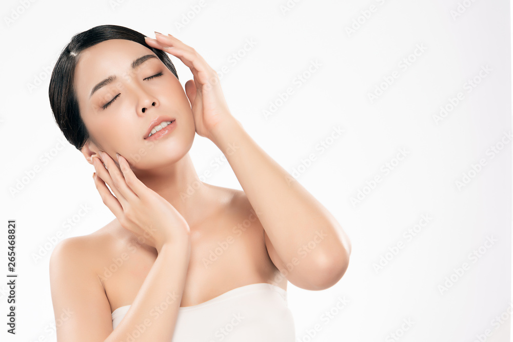 Beautiful Young asian Woman with Clean Fresh Skin Beautiful Young asian Woman with Clean Fresh Skin