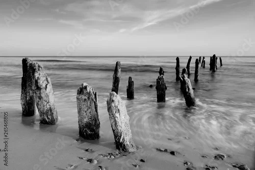 Obraz Wybrzeże Morza Bałtyckiego,Kołobrzeg,Polska.