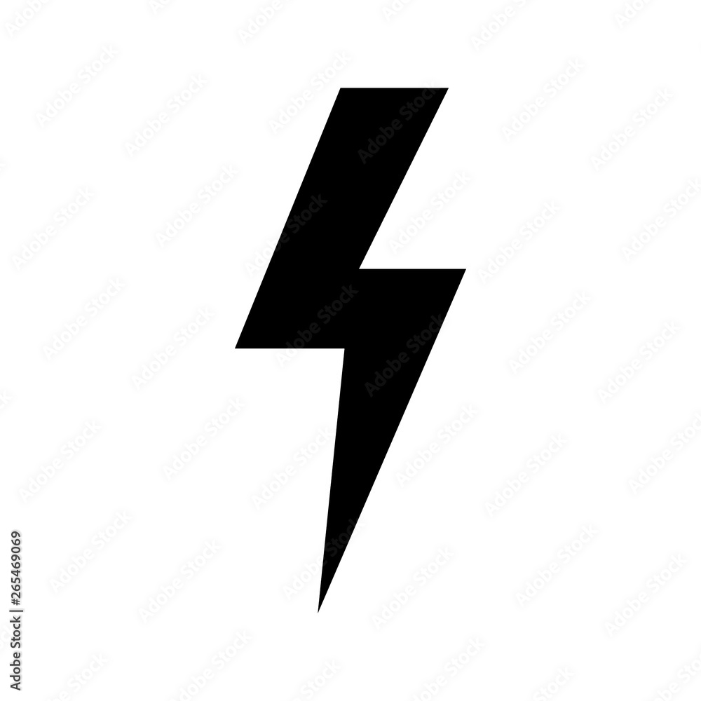 Lightning bolt, thunder bolt, lighting strike expertise flat vector icon for apps and websites Lightning bolt, thunder bolt, lighting strike expertise flat vector icon for apps and websites
