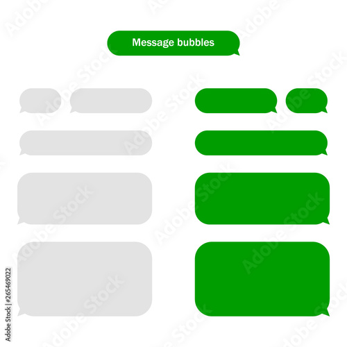 Frame text sms in green color. Vector illustration. Flat design for business financial marketing banking advertising web concept cartoon illustration. 