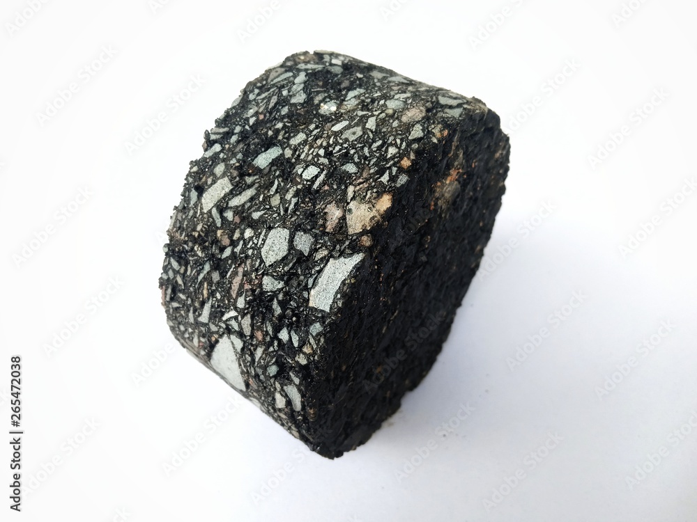 Asphalt cubes from drilling from the road Asphalt cubes from drilling from the road