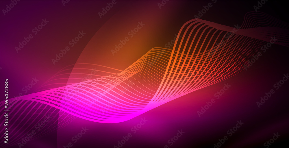 Neon lines shiny glowing background Neon lines shiny glowing background