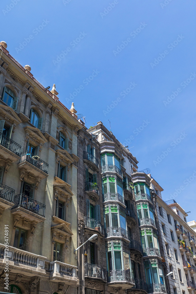 Stunning architecture from Barcelona, Spain in Europe