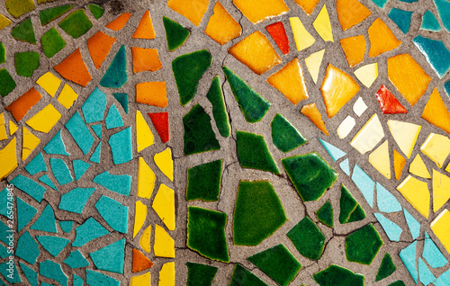 Colorful mosaic photo