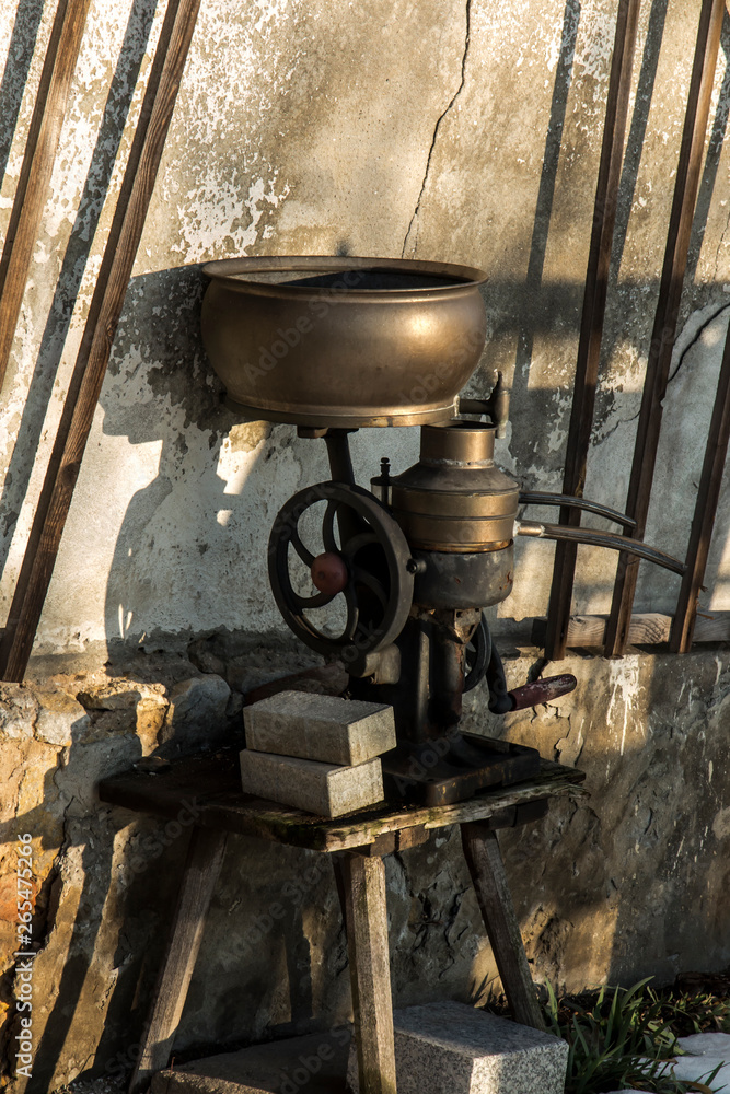 Old milk centrifuge for separating cream Old milk centrifuge for separating cream