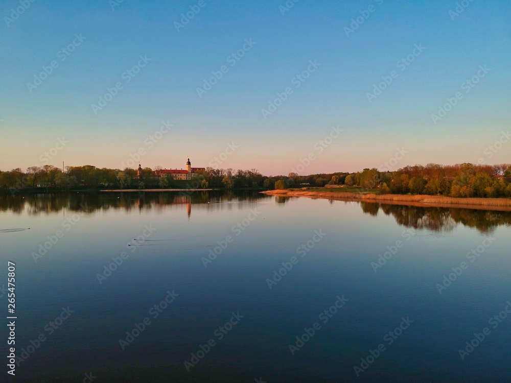 Aerial view of Nesvizh in Minsk region of Belarus Aerial view of Nesvizh in Minsk region of Belarus