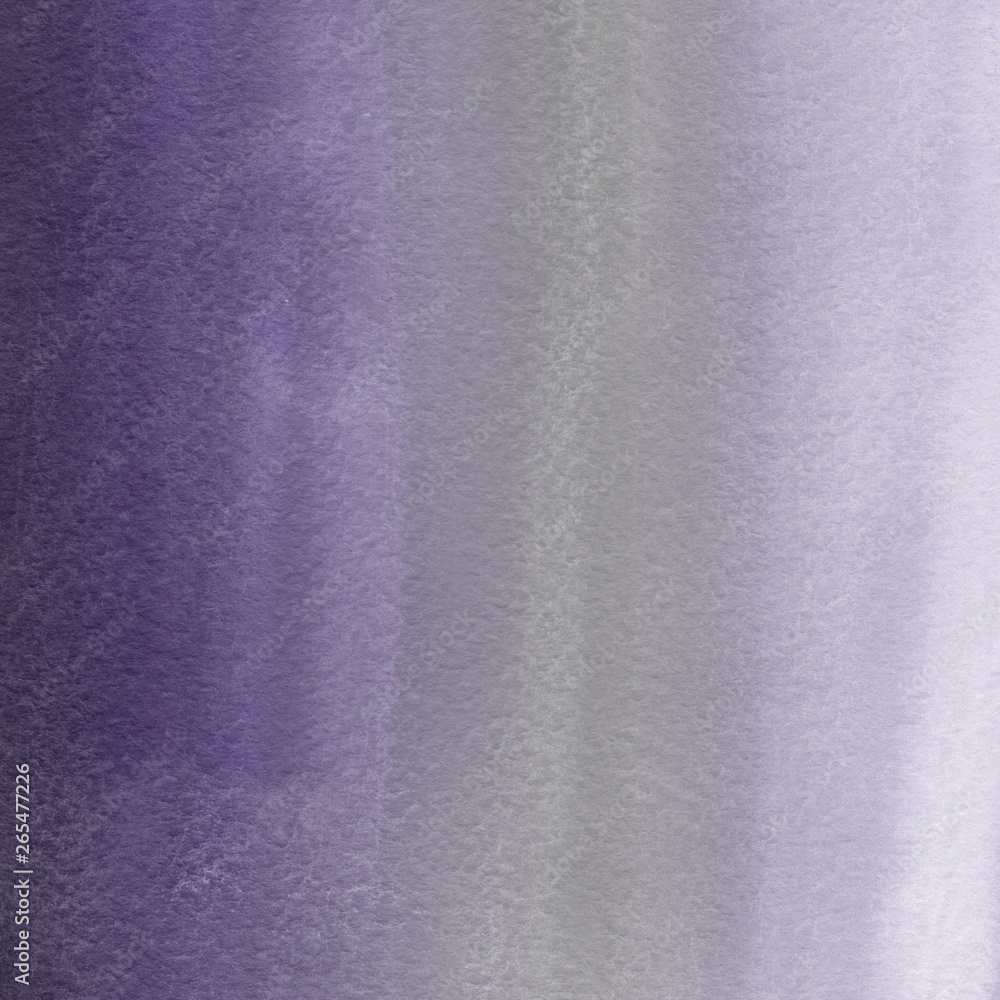 Fototapeta premium Violet ink and watercolor textures on white paper background. Paint leaks and ombre effects. Hand painted abstract image.