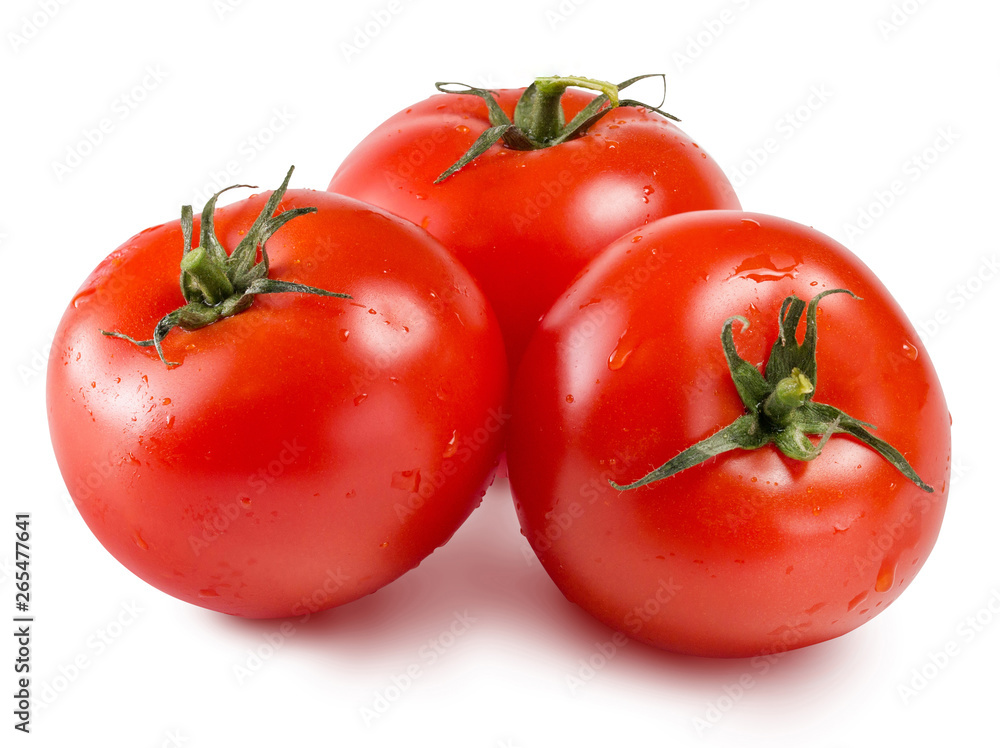 Fresh Tomatoes isolated on white. Full depth of field. Fresh Tomatoes isolated on white. Full depth of field.