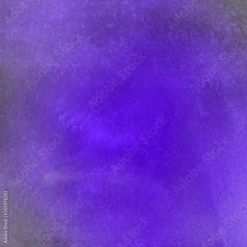 Violet ink and watercolor textures on white paper background. Paint leaks and ombre effects. Hand painted abstract image.