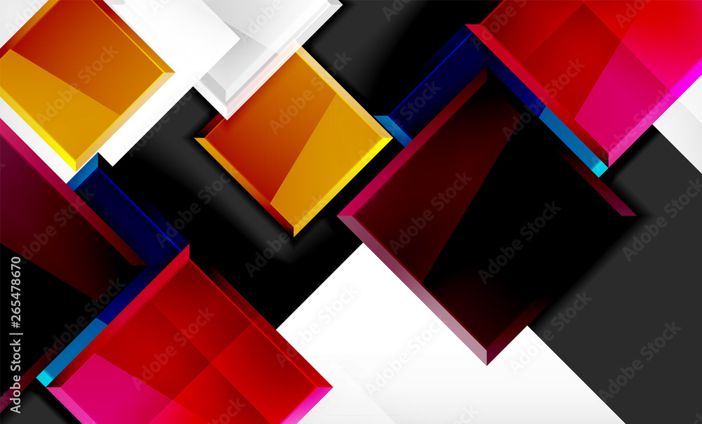 Color squares futuristic abstract background Color squares futuristic abstract background