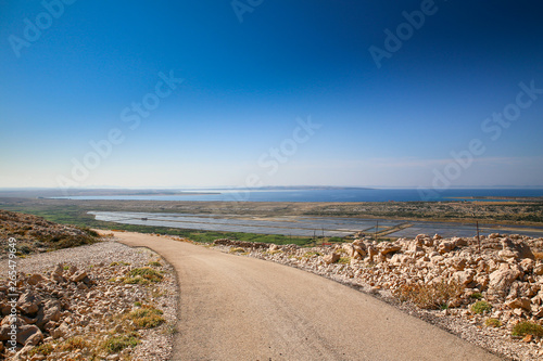 Croatia  view of the salina in Pag island