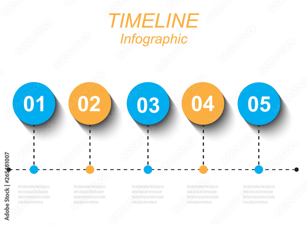 Time line to display your data with Info-graphic elements. Idea to ...
