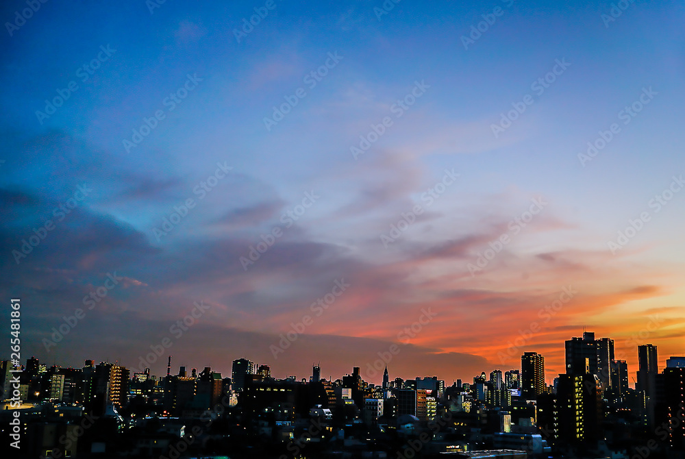 Fototapeta premium 夕暮れ時