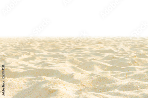 Nature beach sand texture, Di cut isolated on white background.
