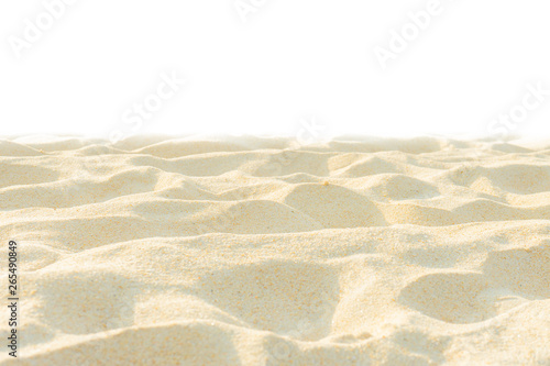 Nature beach sand texture, Di cut isolated on white background.