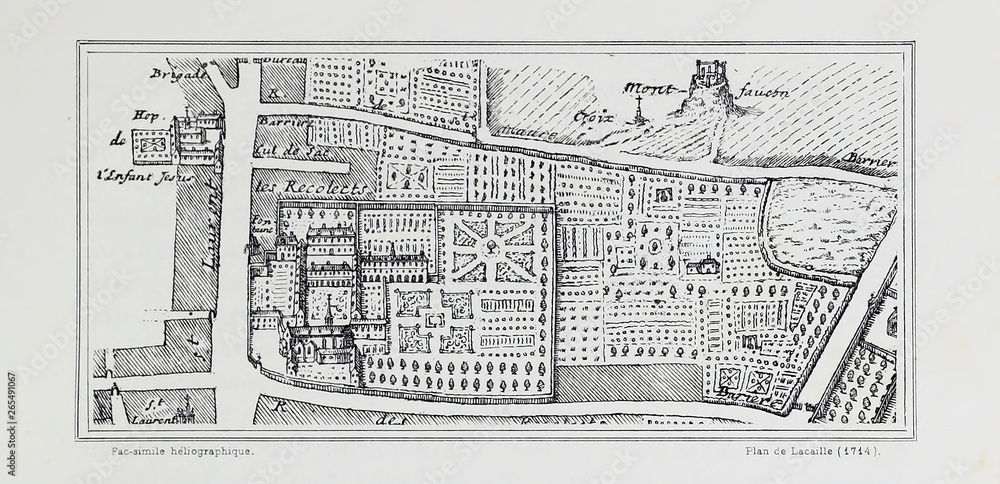 Plan of Paris Stock Illustration | Adobe Stock