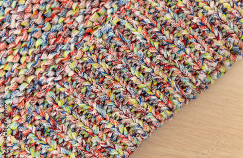 Close up of Texture on Knitted Sweater