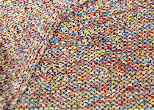 Close up of Texture on Knitted Sweater © Anna Hoychuk