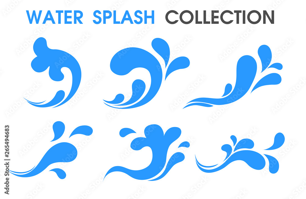 Splash water icon Flat and simple symbols. Splash water icon Flat and simple symbols.
