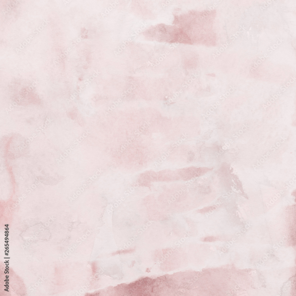 Fototapeta premium Red ink and watercolor texture on white paper background. Paint leaks and ombre effects. Hand painted abstract image.