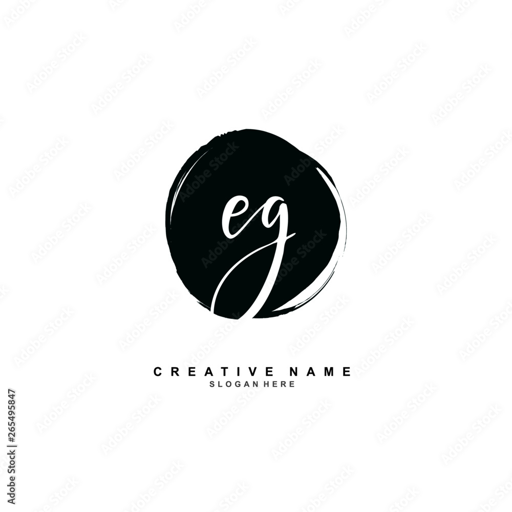 E G EG Initial logo template vector. Letter logo concept E G EG Initial logo template vector. Letter logo concept