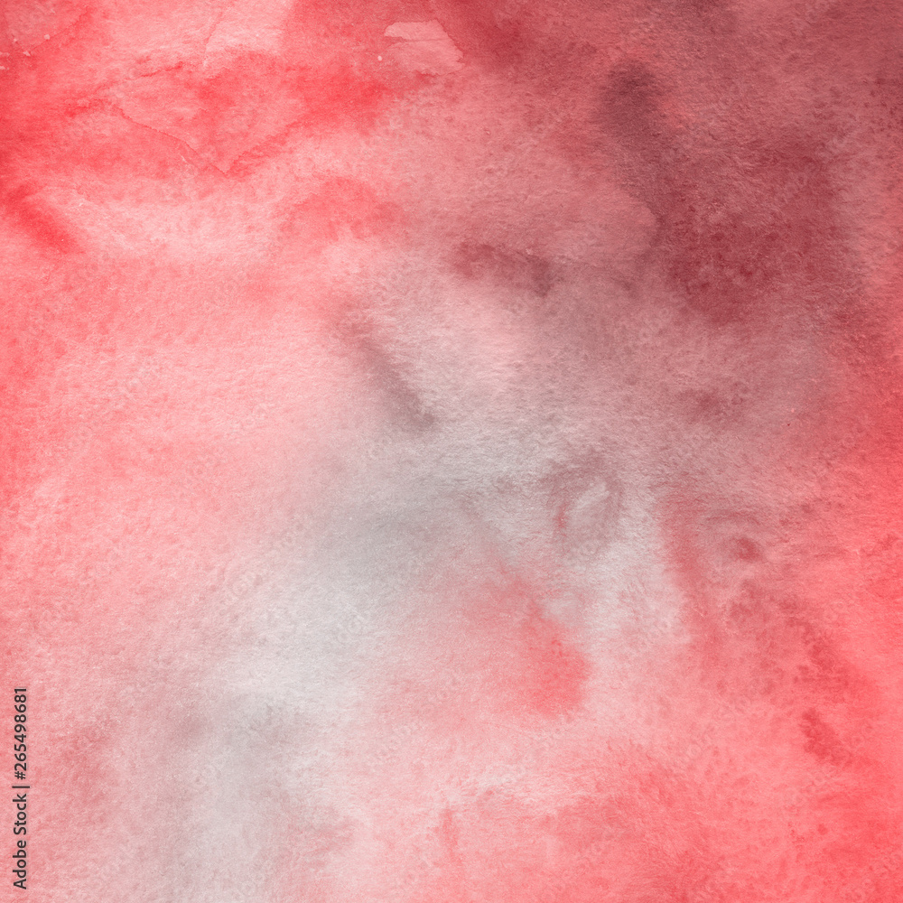 Red ink and watercolor texture on white paper background. Paint leaks and ombre effects. Hand painted abstract image. Red ink and watercolor texture on white paper background. Paint leaks and ombre effects. Hand painted abstract image.