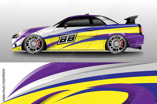 Car wrap design abstract strip and background for Car wrap and vinyl sticker