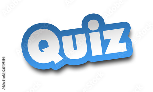 Photos quiz concept 3d illustration isolated