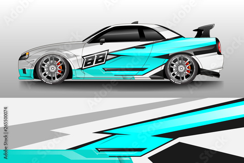 Car wrap design abstract strip and background for Car wrap and vinyl sticker