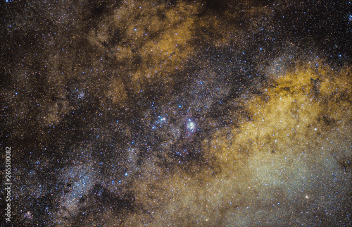 Astronomy - Milky Way filled with stars and nebulas 