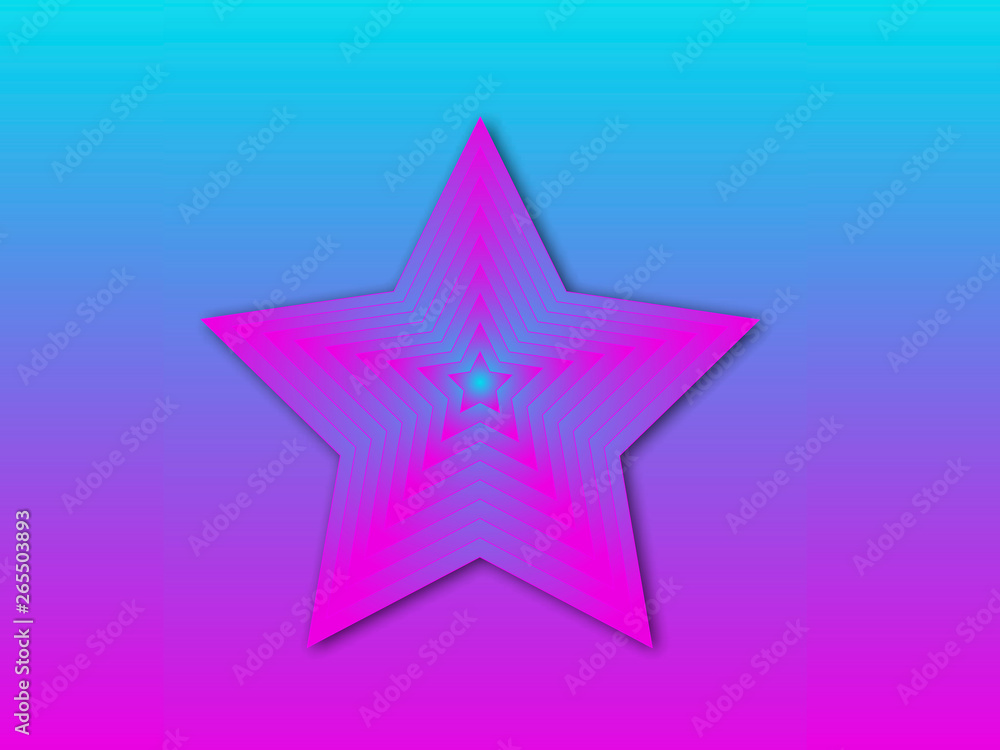 Abstraction star in art nouveau style.Vector Abstraction star in art nouveau style.Vector
