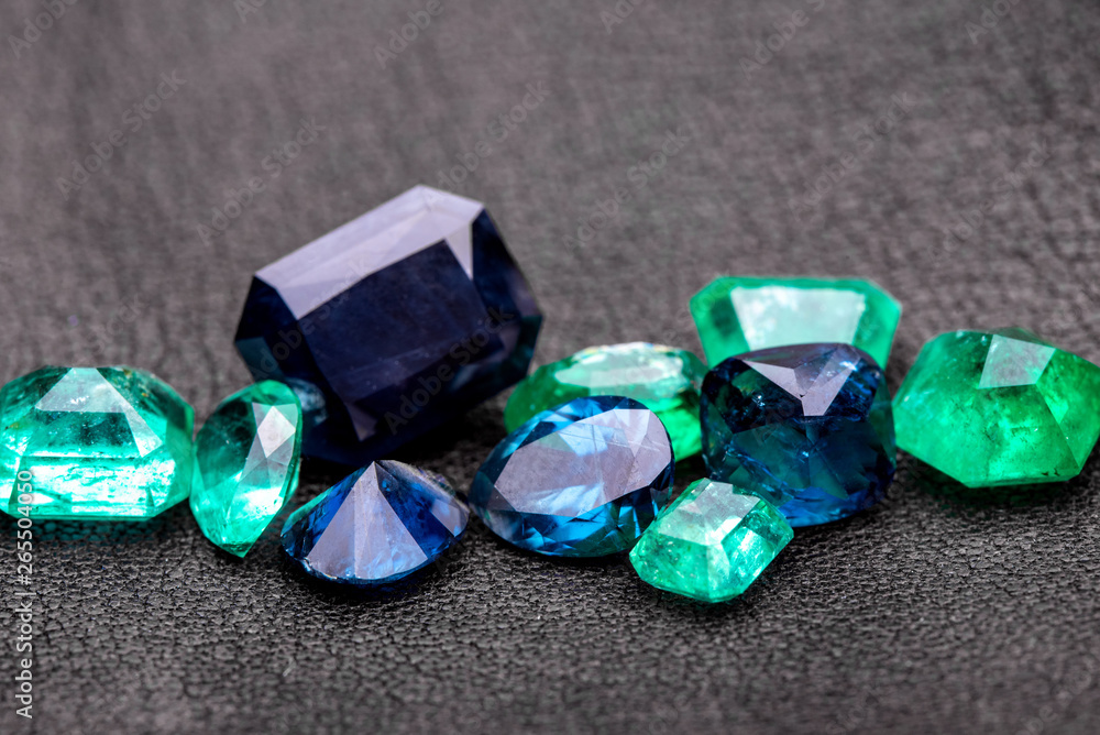Precious Gemstones Emerald and Sapphire Precious Gemstones Emerald and Sapphire
