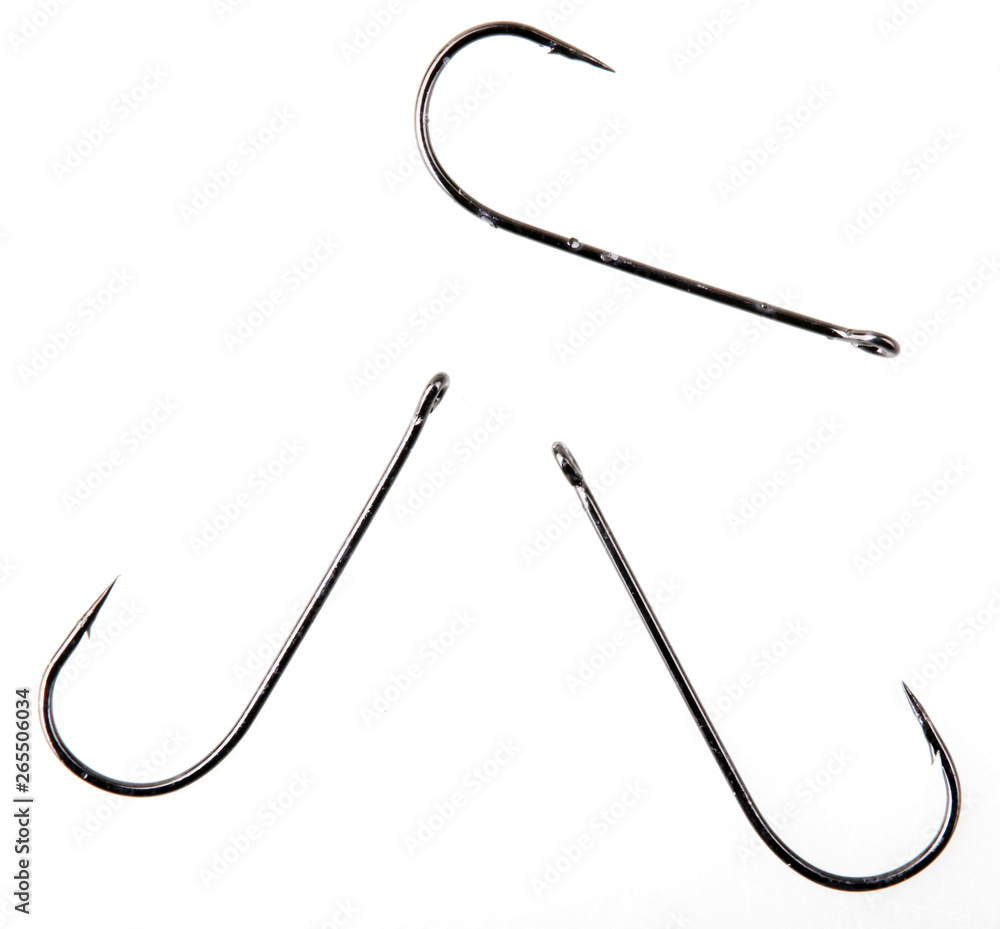 Fish Hook Isolated On White Background Fish Hook Isolated On White Background