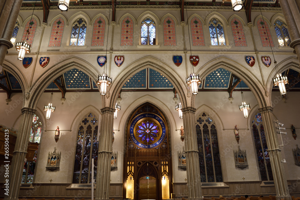 Immaculate Heart of Mary side Chapel in St Michael's renovated Cathedral Toronto
