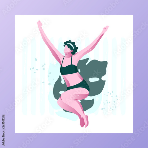 Woman Jumping in Air