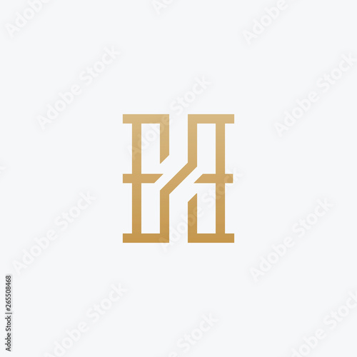 Premium Initial HE Logo - Vector logo template
